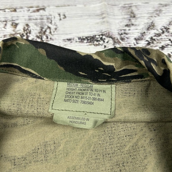NOS Tru Spec Tiger Jacket Pants Suit Set Mens Sz M Green Camo Military Stripe - Picture 6 of 16
